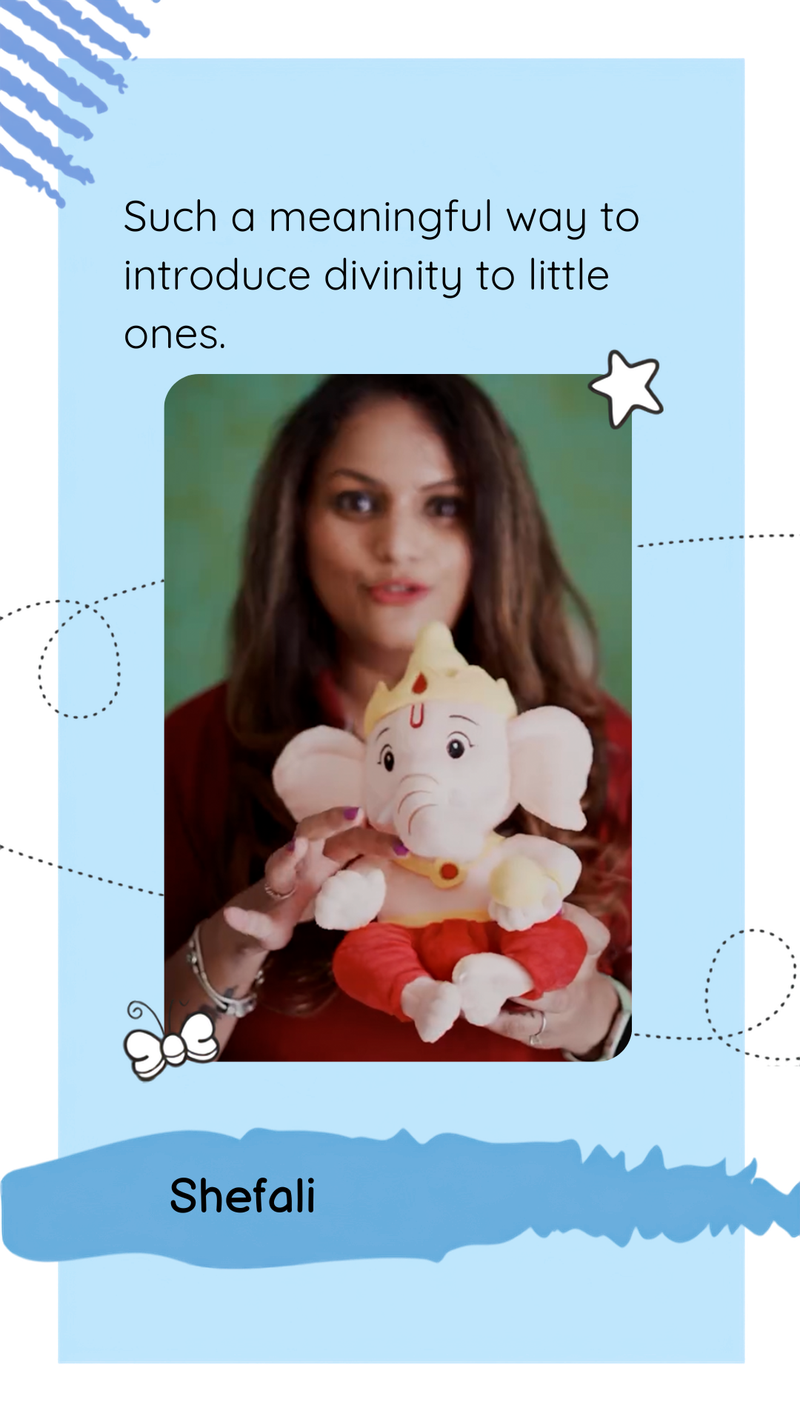 A family with their Divine Plush