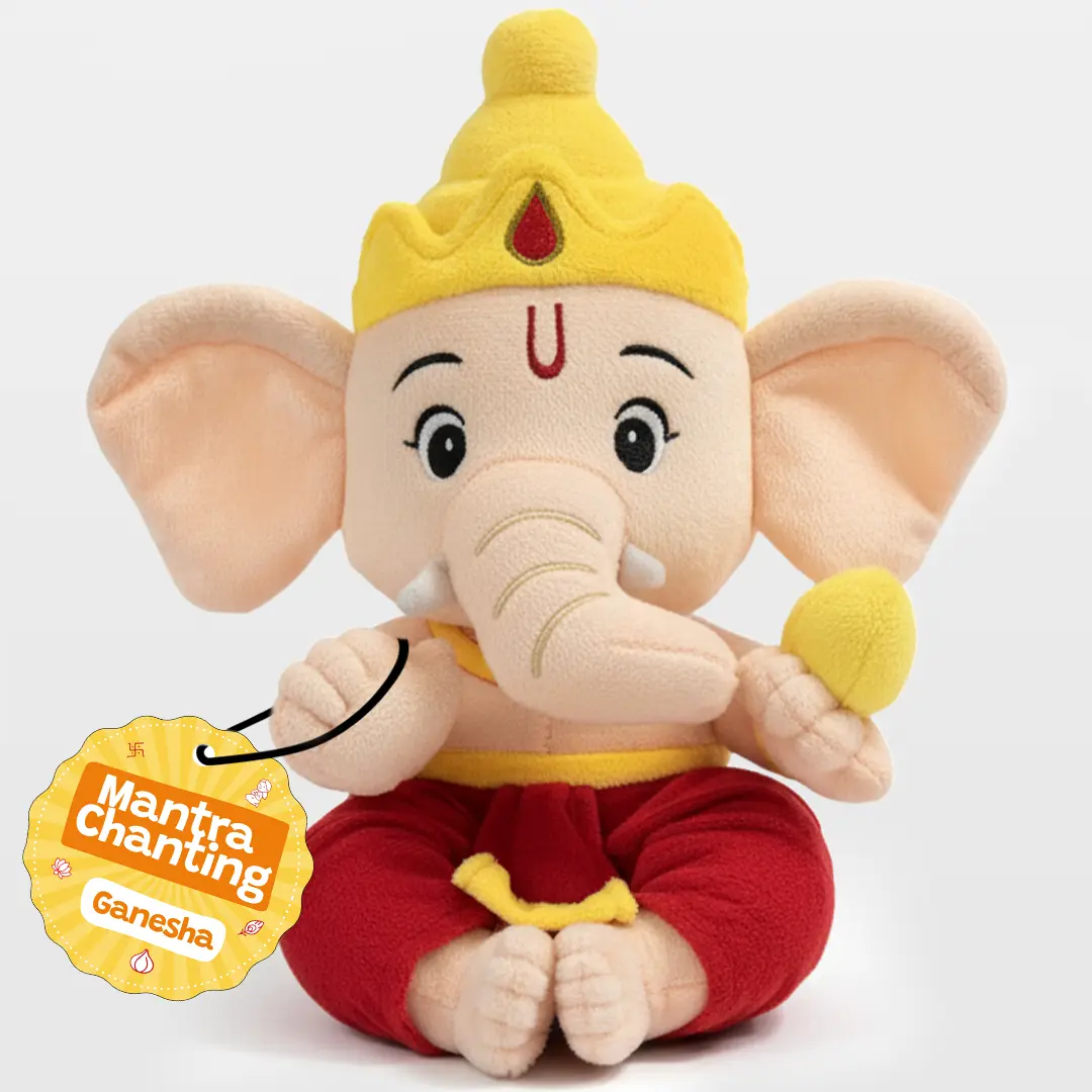 Divine Plush Toys - Mantra Chanting Ganesha WonderBuddy India