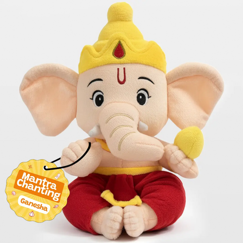 Divine Plush Toys - Mantra Chanting Ganesha WonderBuddy India