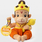 Divine Plush Toys - Mantra Chanting Hanuman WonderBuddy India