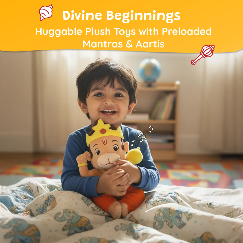 Divine Plush Toys - Mantra Chanting Hanuman WonderBuddy India