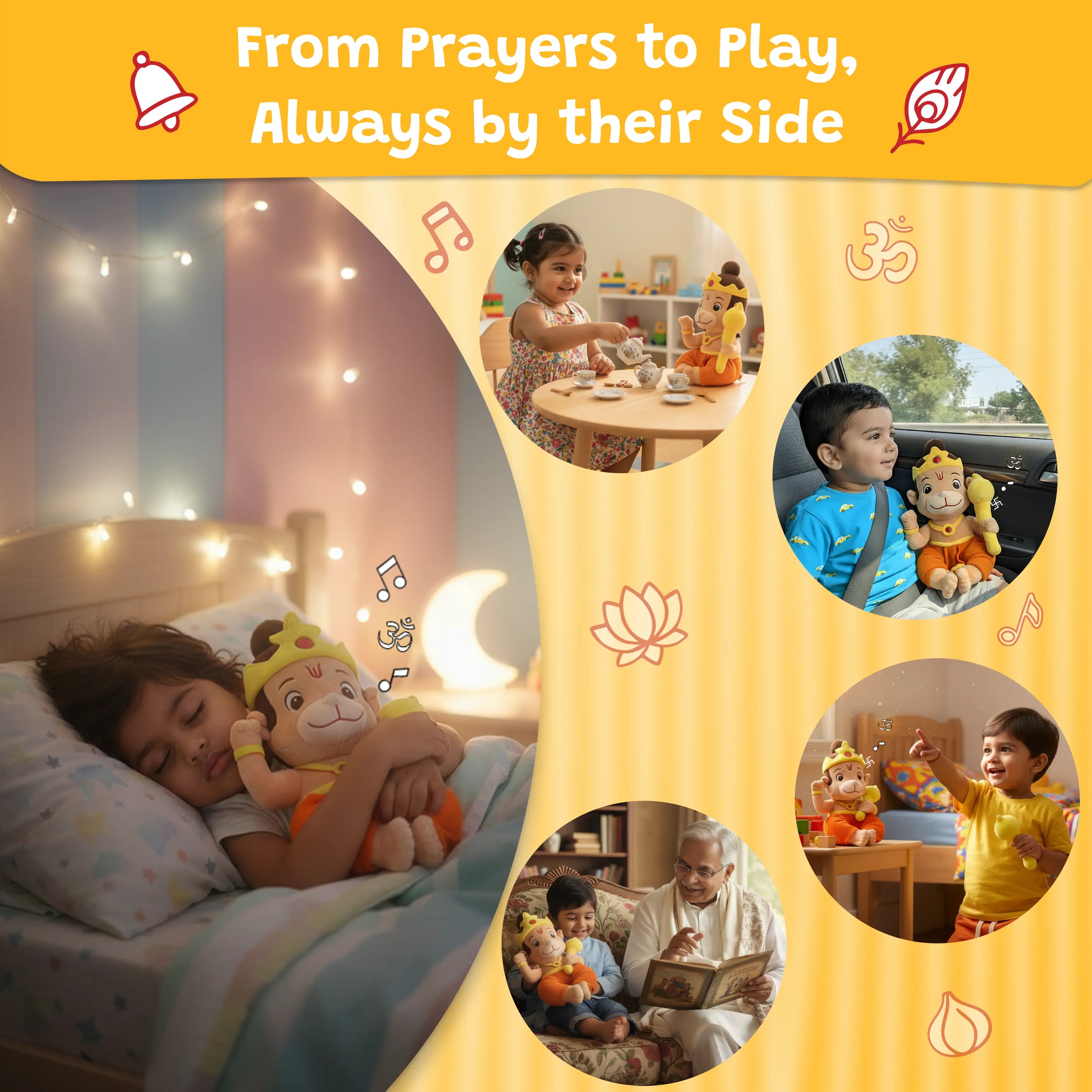 Divine Plush Toys - Mantra Chanting Hanuman WonderBuddy India