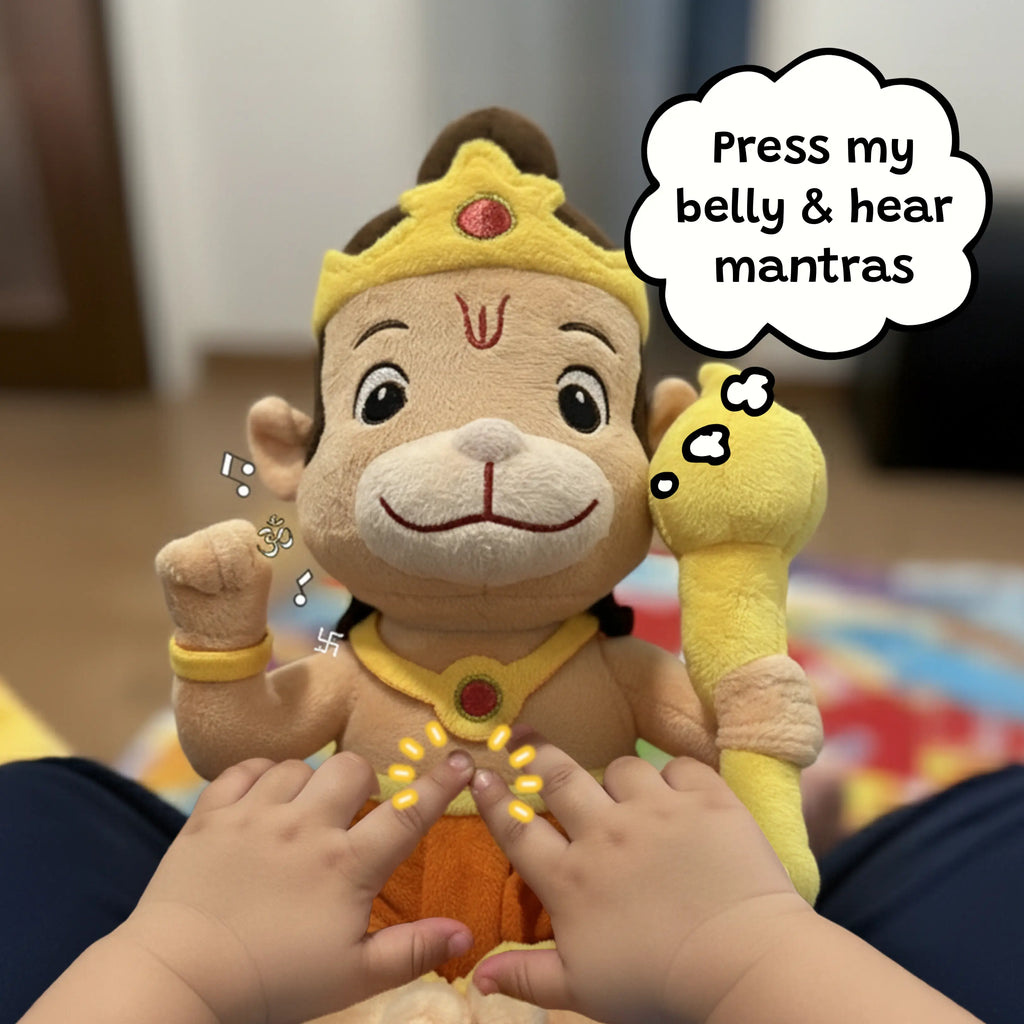 Divine Plush Toys - Mantra Chanting Hanuman WonderBuddy India