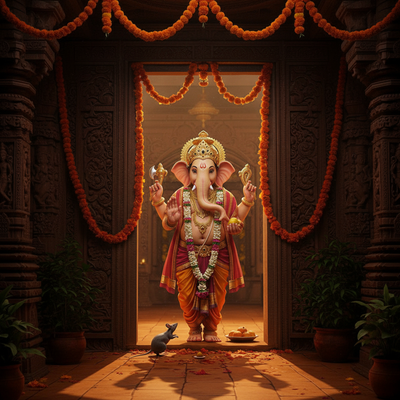 Ek Do Teen Chaar, Ganpati Ki Jay Jaykar