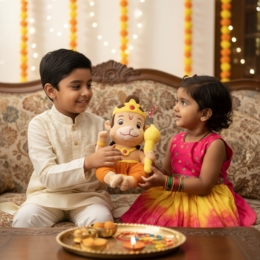 A child hugging their Divine Plush