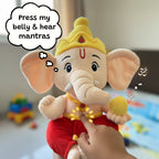 Divine Plush Toys - Mantra Chanting Ganesha WonderBuddy India