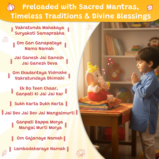 Divine Plush Toys - Mantra Chanting Ganesha WonderBuddy India