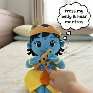 Divine Plush Toys - Mantra Chanting Krishna WonderBuddy India