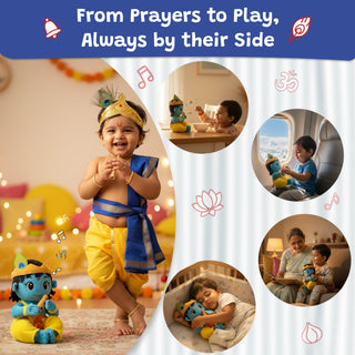 Divine Plush Toys - Mantra Chanting Krishna WonderBuddy India