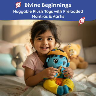 Divine Plush Toys - Mantra Chanting Krishna WonderBuddy India