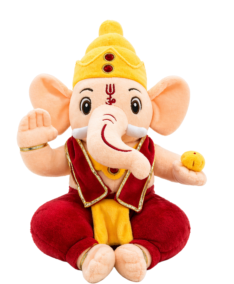 Divine Plush Toys - Mantra Chanting Ganesha (28 cm)