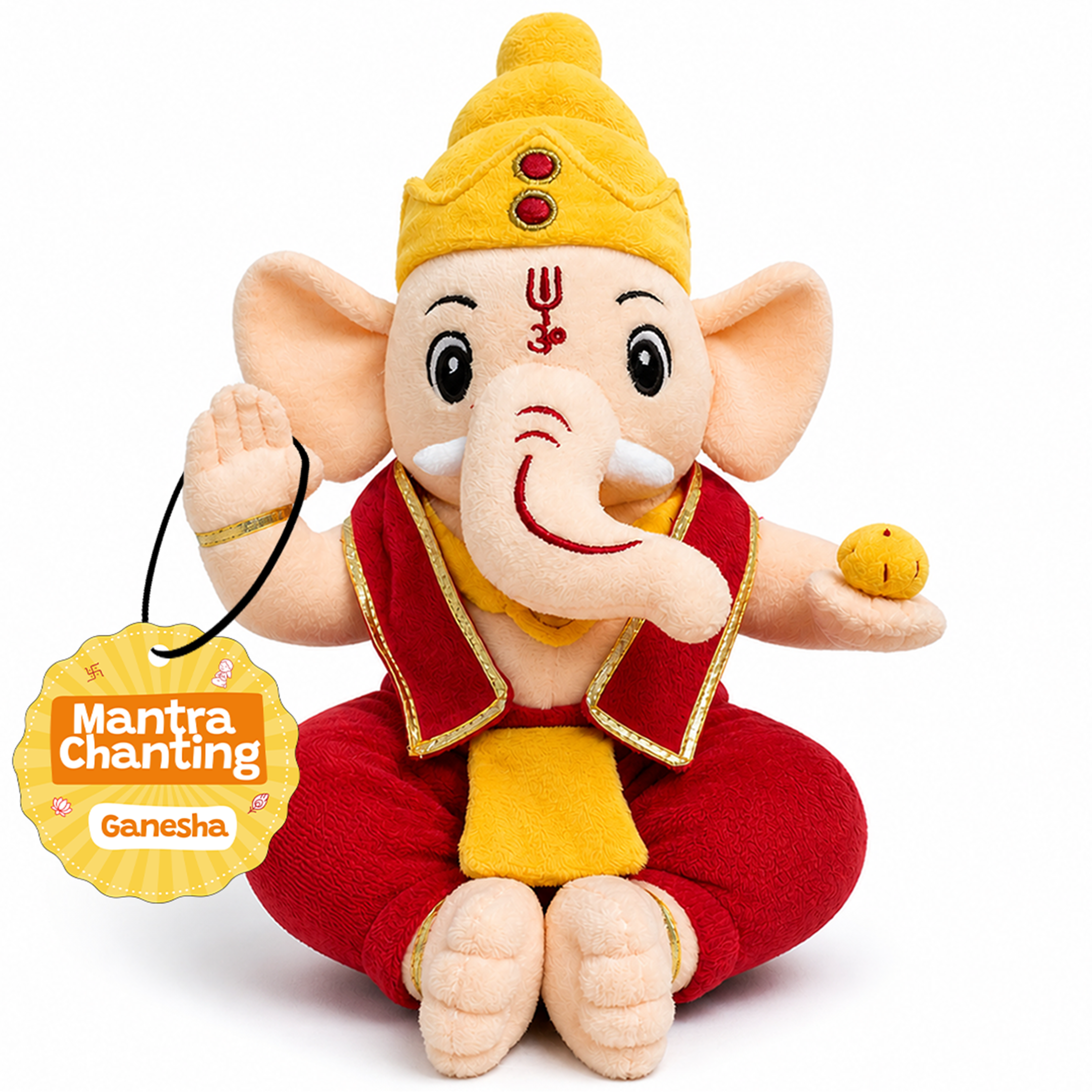 Divine Plush Toys - Mantra Chanting Ganesha (28cm)