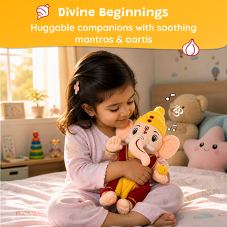 Divine Plush Toys - Mantra Chanting Ganesha (28 cm)
