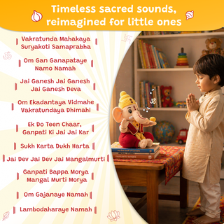 Divine Plush Toys - Mantra Chanting Ganesha (28 cm)