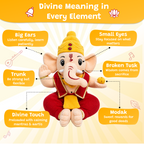Divine Plush Toys - Mantra Chanting Ganesha (28cm)
