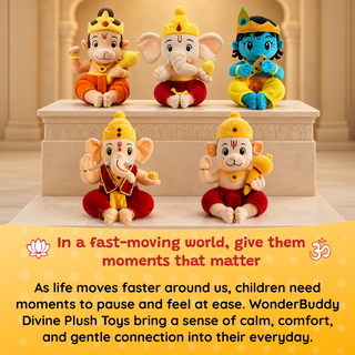 Divine Plush Toys - Mantra Chanting Ganesha (28 cm)