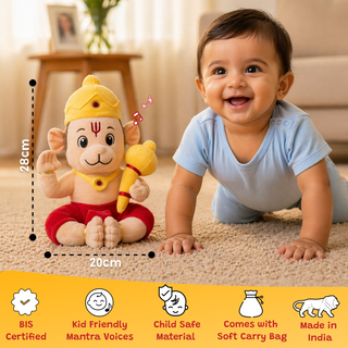 Divine Plush Toys - Mantra Chanting Hanuman (28 cm)