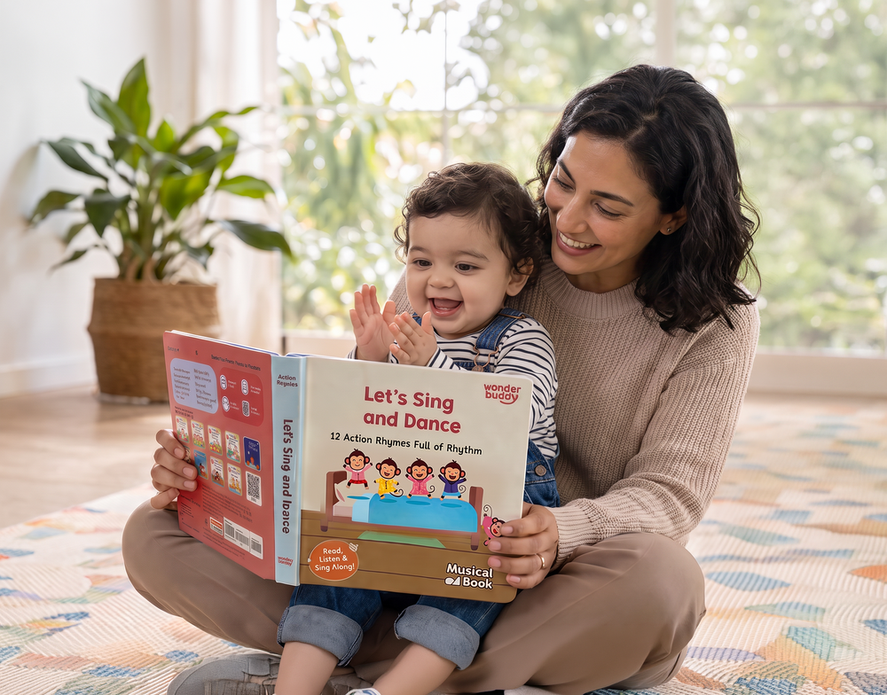 Older child enjoying a WonderBuddy StoryBox Mini